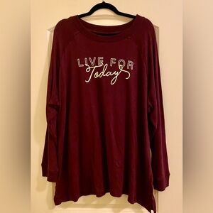 Lane Bryant Live For Today Long-Sleeve Shirt 26/28